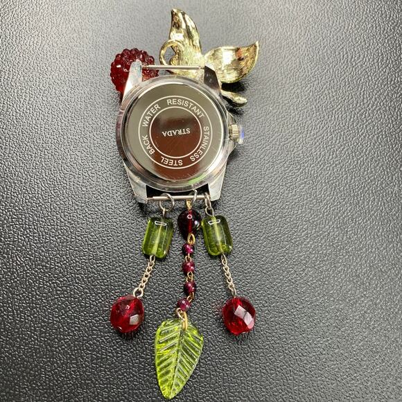 Handcrafted Mushroom Watch Pendant/Pin- Fae Forager’s Timekeeper - Picture 7 of 8